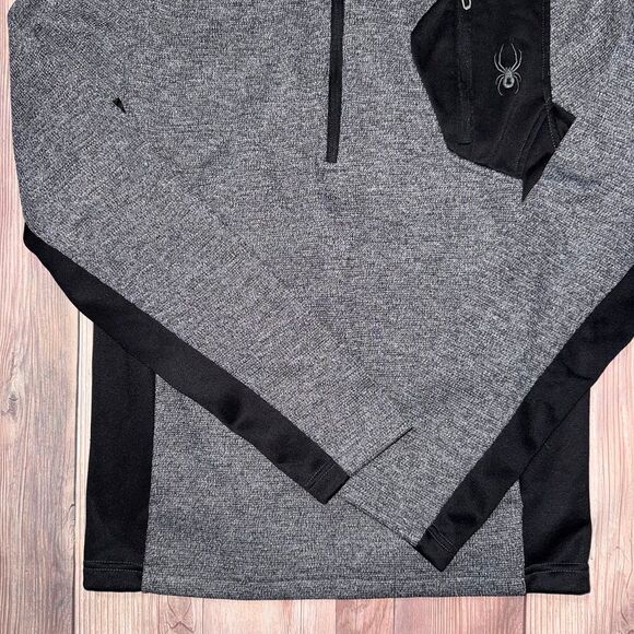 SPYDER Men’s Bandit Half-Zip Stryke Fleece Pullover Jacket - Picture 3 of 8